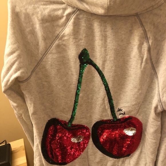 ❤️MUST GO❤️ PINK VS Vegas bling zip up sweatshirt - Picture 3 of 4